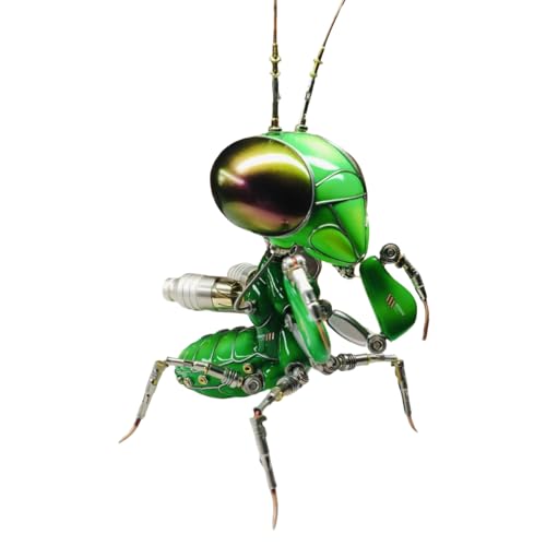 BrightBud 3D Metall Puzzle Erwachsene, 3D DIY Metall Mantis Modell, Mechanisches Insektenmodell, Steampunk DIY Ornament, Steampunk Sammelbares & Geschenk, Grün BrightBud 3D Metall Puzzle Erwachsene, 3D DIY Metall Mantis Modell, Mechanisches Insektenmodell, Steampunk DIY Ornament, Steampunk Sammelbares & Geschenk, Grün von BrightBud