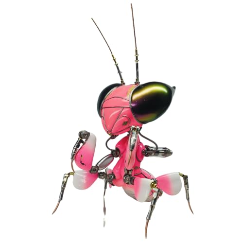BrightBud 3D Metall Puzzle Erwachsene, 3D DIY Metall Mantis Modell, Mechanisches Insektenmodell, Steampunk DIY Ornament, Steampunk Sammelbares & Geschenk, Rosa BrightBud 3D Metall Puzzle Erwachsene, 3D DIY Metall Mantis Modell, Mechanisches Insektenmodell, Steampunk DIY Ornament, Steampunk Sammelbares & Geschenk, Rosa von BrightBud