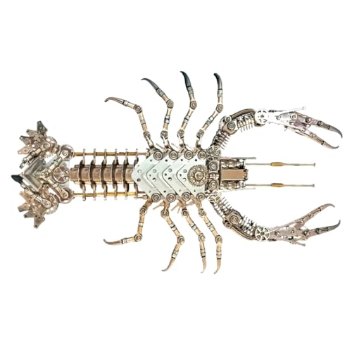 BrightBud 3D Metall Puzzle Erwachsene, 3D Metall Lobster Modellbausatz, Steampunk Mechanischer Hummer, Steampunk Marine Organismus, DIY Technikmodell, Tolle Deko & Geschenk, 830 Teile BrightBud 3D Metall Puzzle Erwachsene, 3D Metall Lobster Modellbausatz, Steampunk Mechanischer Hummer, Steampunk Marine Organismus, DIY Technikmodell, Tolle Deko & Geschenk, 830 Teile von BrightBud