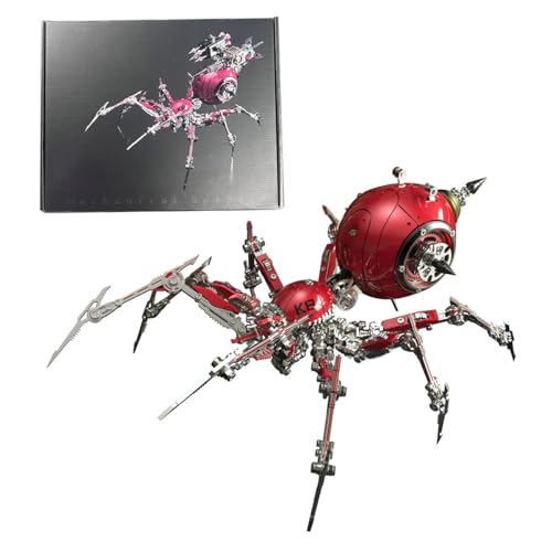 BrightBud 3D Metall Puzzle Erwachsene, 3D Steampunk Metall-Spinnen-Modell mit Transparente Panzerung & LED, DIY Mechanischer Spider Modell, Steampunk Insekt Set, Desktop Ornamente, 602 Teilen BrightBud 3D Metall Puzzle Erwachsene, 3D Steampunk Metall-Spinnen-Modell mit Transparente Panzerung & LED, DIY Mechanischer Spider Modell, Steampunk Insekt Set, Desktop Ornamente, 602 Teilen von BrightBud