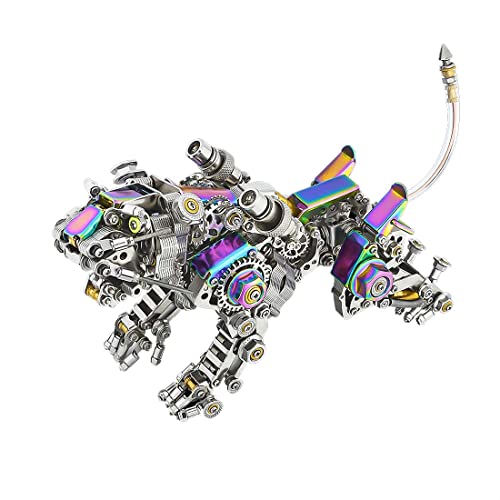 BrightBud 3D Metall Puzzle Erwachsene, 650+ Teile Metall Modell Smilodon, Steampunk Säbelzahn-Tiger, Mechanisches Tiger Puzzle, Kreatives Geschenk für Sammler & Bastelfans, Bunte Version BrightBud 3D Metall Puzzle Erwachsene, 650+ Teile Metall Modell Smilodon, Steampunk Säbelzahn-Tiger, Mechanisches Tiger Puzzle, Kreatives Geschenk für Sammler & Bastelfans, Bunte Version von BrightBud