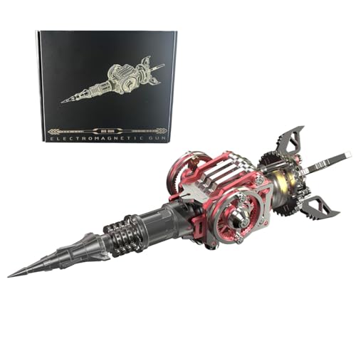 BrightBud 3D Metall Puzzle Erwachsene, Waffen-Zubehör für War Spider Modell, Metallisches Upgrade-Kit für Steampunk Metall-Spinne, Sci-Fi Diorama Zubehör, Desktop Ornamente, 104 Teilen von BrightBud