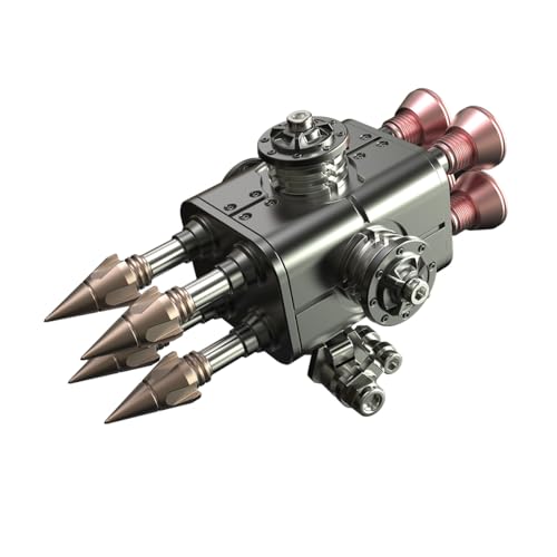 BrightBud 3D Metall Puzzle Erwachsene, Waffen-Zubehör für War Spider Modell, Metallisches Upgrade-Kit für Steampunk Metall-Spinne, Sci-Fi Diorama Zubehör, Desktop Ornamente, 65 Teilen von BrightBud