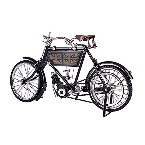 BrightBud Deko Fahrrad, 1:10 Hochwertiges DIY Metall Fahrradmodell, Metall Skulptur Retro Classic Handmade Eisen Fahrrad, Simuliertes Fahrrad-Modell für Desktop Dekoration, Schwarz BrightBud Deko Fahrrad, 1:10 Hochwertiges DIY Metall Fahrradmodell, Metall Skulptur Retro Classic Handmade Eisen Fahrrad, Simuliertes Fahrrad-Modell für Desktop Dekoration, Schwarz von BrightBud