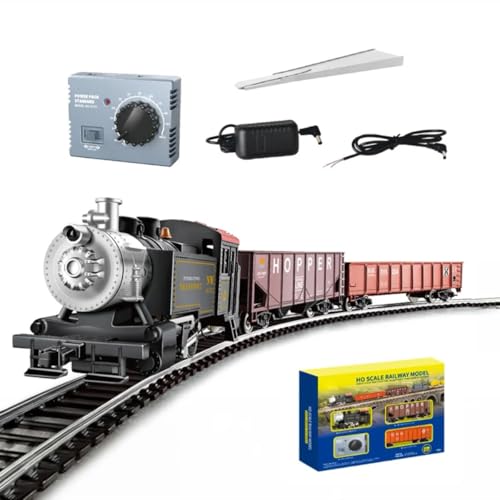 BrightBud Retro Dampflok Modell Bausteine, 1:87 HO Dampflok 0-4-0 Eisenbahnmodell-Set mit Schienen, Dampfzug Modell, Britische Dampflok, Lokomotive Set Eisenbahn für Erwachsene BrightBud Retro Dampflok Modell Bausteine, 1:87 HO Dampflok 0-4-0 Eisenbahnmodell-Set mit Schienen, Dampfzug Modell, Britische Dampflok, Lokomotive Set Eisenbahn für Erwachsene von BrightBud
