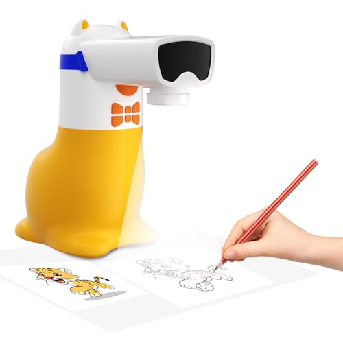 BrightBuddies KI-Zeichenprojektor für Kinder, Nachzeichn-Kunst-Malspielzeug, Lern-Zeichenmaschine Geburtstagsgeschenk für Jungen & Mädchen ab 3 Jahren von BrightBuddies