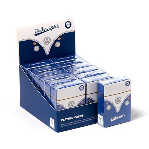 Brightium Kartendeck – Französisches Deck mit 54 Karten, Design des Volkswagen T1 Wohnwagen, Blau, ideal für Brettspiele und Unterhaltung. Brightium Kartendeck – Französisches Deck mit 54 Karten, Design des Volkswagen T1 Wohnwagen, Blau, ideal für Brettspiele und Unterhaltung. von Brightium