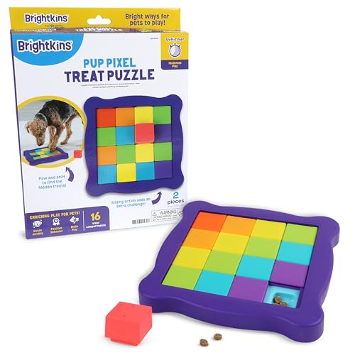 Brightkins Pup Pixel Treat Puzzle, Interaktives Hundespielzeug, Hunde-Puzzle-Spielzeug, Langsame Freigabe Hunde-Leckerli-Futterspender Brightkins Pup Pixel Treat Puzzle, Interaktives Hundespielzeug, Hunde-Puzzle-Spielzeug, Langsame Freigabe Hunde-Leckerli-Futterspender von Brightkins
