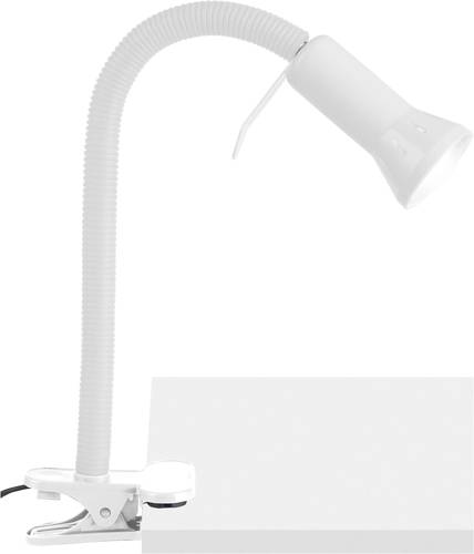 Brilliant Antony Klemmleuchte Energiesparlampe E14 40W Weiß von Brilliant
