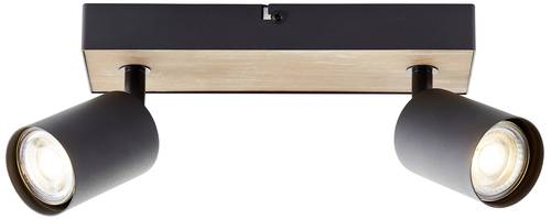 Brilliant Jello Wood G93069/76 LED-Deckenstrahler LED GU10 4.5W Holz, Schwarz von Brilliant