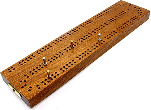 Brimtoy 2-läufiges Hartholz Cribbage-Brett, 30 cm, für 2 Spieler, ab 8 Jahren Brimtoy 2-läufiges Hartholz Cribbage-Brett, 30 cm, für 2 Spieler, ab 8 Jahren von Brimtoy