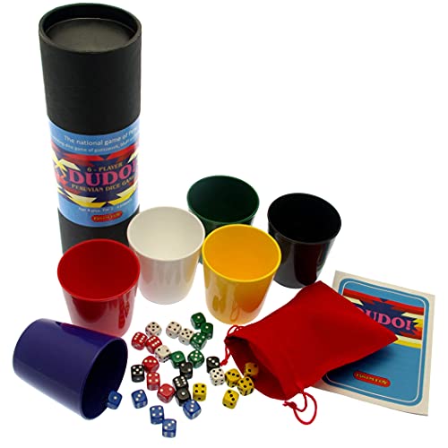 Brimtoy Dudo, peruanischen WürfelspielDas Originale Lügner-Würfelspiel aus Peru, für 6 Spieler von Brimtoy