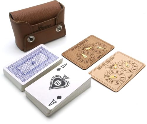 Brimtoy Leder Bezique Kartenspiel Set Brimtoy Leder Bezique Kartenspiel Set von Brimtoy