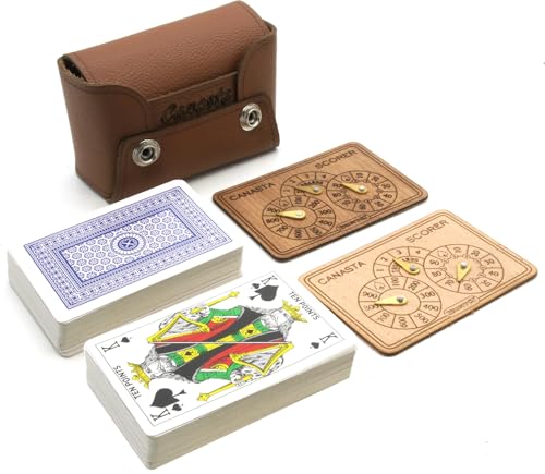 Brimtoy Leder Canasta Kartenspiel Set Brimtoy Leder Canasta Kartenspiel Set von Brimtoy
