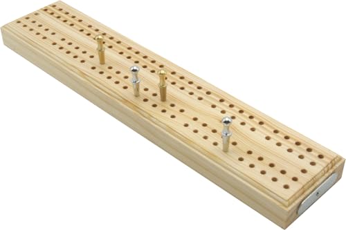 Britisches Cribbage-Brett aus Holz, 24 cm von Brimtoy