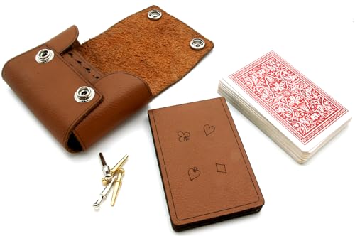 Reise-Cribbage-Set aus Leder, hergestellt in Großbritannien Reise-Cribbage-Set aus Leder, hergestellt in Großbritannien von Brimtoy
