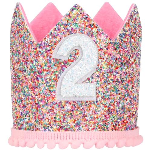 Geburtstagskrone Baby Regenbogen für 2. Party Prinzessin Mädchen Geburtstag Krone Einstellbare Tiara Haarband Hut Baby Krone für Kinder Mädchen Partyhüte Party Deko Geburtstagshut Kindergeburtstag Geburtstagskrone Baby Regenbogen für 2. Party Prinzessin Mädchen Geburtstag Krone Einstellbare Tiara Haarband Hut Baby Krone für Kinder Mädchen Partyhüte Party Deko Geburtstagshut Kindergeburtstag von Brinny
