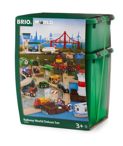 BRIO 33766 - Großes Premium Set, Kunststoffboxen, Bauernhof Tiere von BRIO