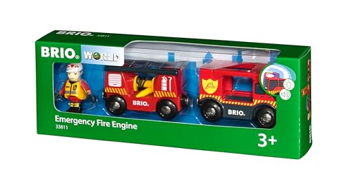 BRIO 33811 - Feuerwehr Leiterfahrzeug mit Licht und Sound von BRIO