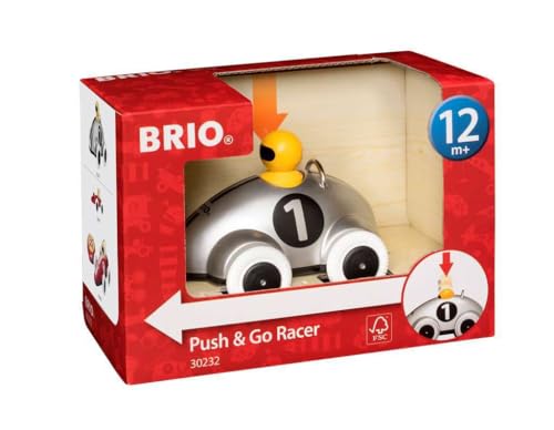 BRIO 30232 - Push & Go Rennwagen Silber Edition von BRIO