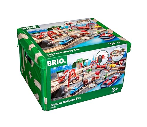 BRIO World 33052 Straßen & Schienen Bahn Set Deluxe - Straßen & Schienen Eisenbahn - Kleinkindspielzeug empfohlen für Kinder ab 3 Jahren BRIO World 33052 Straßen & Schienen Bahn Set Deluxe - Straßen & Schienen Eisenbahn - Kleinkindspielzeug empfohlen für Kinder ab 3 Jahren von BRIO