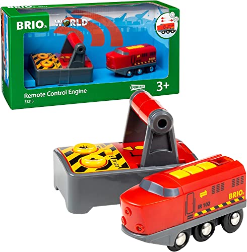 BRIO World 33213 IR-Frachtlok Elektrische Lokomotive mit Fernsteuerung - Zubehör für die BRIO World - Kleinkindspielzeug empfohlen ab 3 Jahren, Red von BRIO