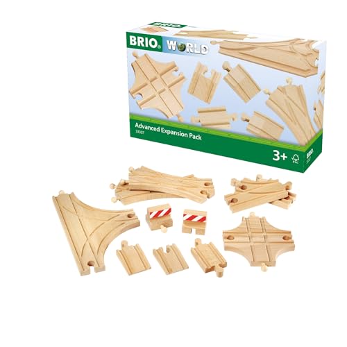 BRIO World 33307 Schienen- und Weichensortiment - 11 Weichen aus Buchenholz Holzeisenbahn - Empfohlen für Kinder ab 3 Jahren BRIO World 33307 Schienen- und Weichensortiment - 11 Weichen aus Buchenholz Holzeisenbahn - Empfohlen für Kinder ab 3 Jahren von BRIO