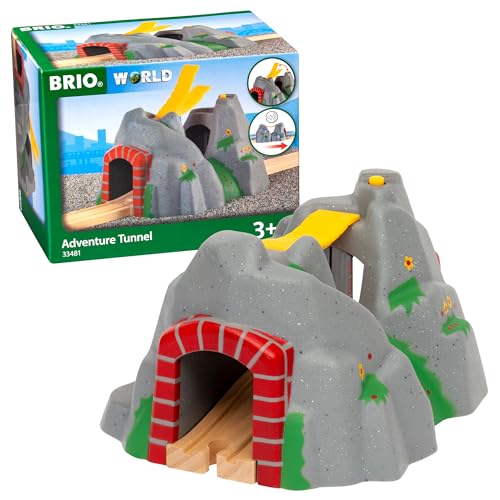 BRIO World 33481 Magischer Tunnel - Eisenbahnzubehör Holzeisenbahn - Kleinkinderspielzeug mit Effekten empfohlen für Kinder ab 3 Jahren von BRIO