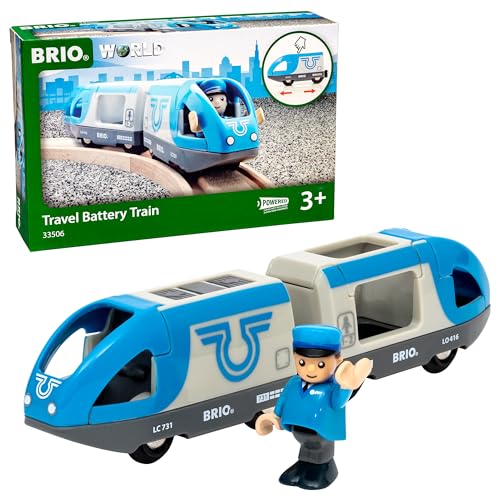 BRIO Bahn 33506 - Blauer Reisezug (Batterielok) von BRIO