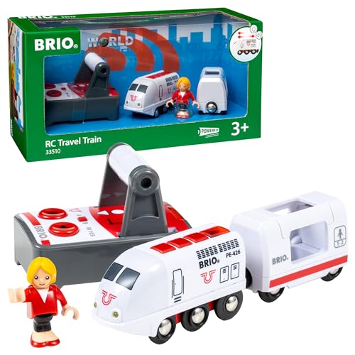 BRIO World 33510 IR Express Reisezug - Elektrische Lokomotive mit Fernsteuerung - Zubehör- Kleinkindspielzeug empfohlen ab 3 Jahren von BRIO