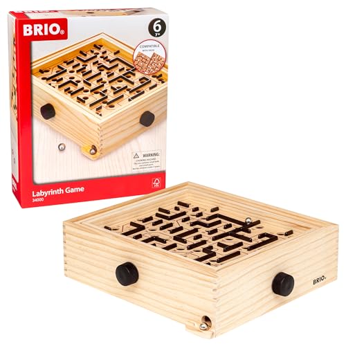 BRIO 34000 - Labyrinth - Der schwedische Geschicklichkeits-Klassiker - Für Kinder ab 6 Jahren von BRIO