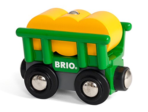 BRIO World 33895 - Heuwagen mit Kippfunktion Zubehörteil Holzeisenbahn von BRIO