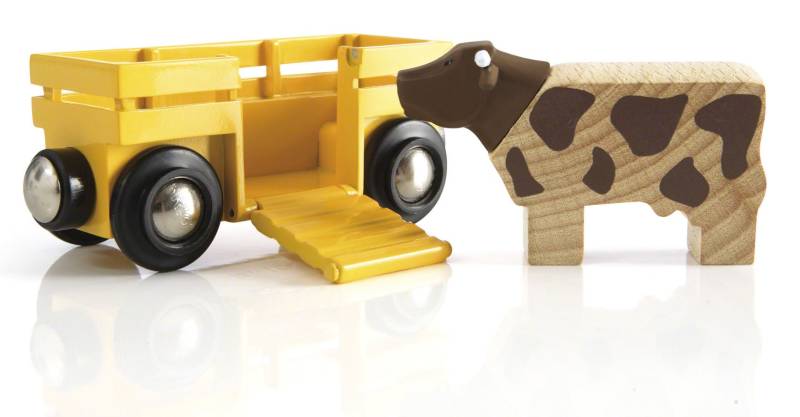 Brio 33406 Tierwagen Mit Kuh von BRIO