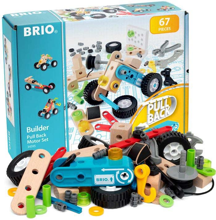 Brio 34595 Nachziehmotor-Konstruktionsset von BRIO