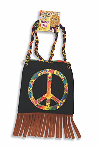 Bristol Novelty BA073, blau, Einheitsgröße Hippie-Handtasche von Forum Novelties