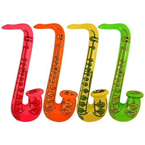 Aufblasbare Saxophone Gemischte Farben 75cm Aufblasbare Saxophone Gemischte Farben 75cm von Bristol Novelty