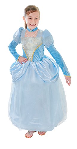 Blaue Prinzessin - Kinder- Kostüm - Medium - 122cm bis 134cm von Bristol Novelty
