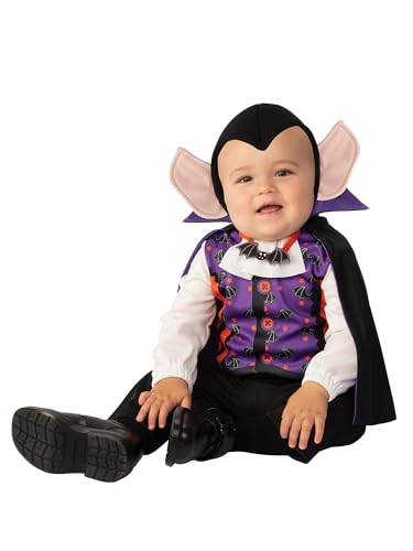 Bristol Novelty 3015681-2 Kostüm Kleiner Vampir, für Jungen und Mädchen, schwarz/mehrfarbig, 1–2 Jahre von Rubie's