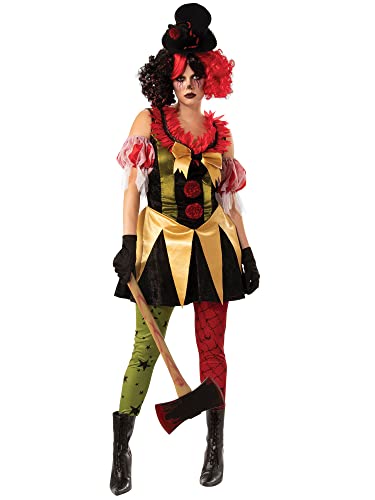 Bristol Novelty 301572L000 Evil Clown Damen Kostüm Erwachsene Fasching, Mehrfarbig von Bristol Novelty