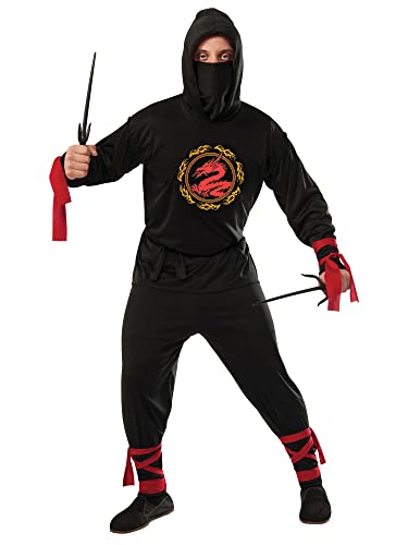 Bristol Novelty 301590XL000 Kostüm Schwarzer Ninja, für Erwachsene/Herren, Größe XL Halloween Bristol Novelty 301590XL000 Kostüm Schwarzer Ninja, für Erwachsene/Herren, Größe XL Halloween von Bristol Novelty