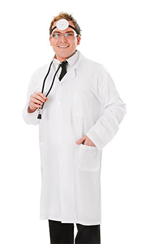 Bristol Novelty AC017 Arztkittel Erwachsene Kostum, Doctor Coat, Mehrfarbig, 42-44-Inch von Bristol Novelty