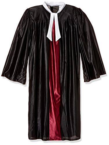 Bristol Novelty AC223 Supreme Court Judge's Outfit | für Herren | Schwarz Richter Robe Kostüm, 42-44-Inch von Bristol Novelty