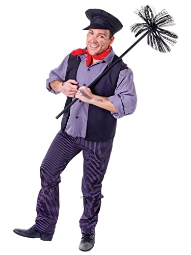 Bristol Novelty AC360 Schornsteinfeger-Kostüm für Erwachsene, Herren, mehrfarbig Halloween Bristol Novelty AC360 Schornsteinfeger-Kostüm für Erwachsene, Herren, mehrfarbig Halloween von Rubie's