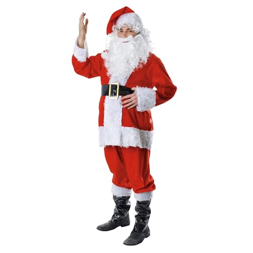 Bristol Novelty AC633 Weihnachtsmann Kostüm, Weiß Bristol Novelty AC633 Weihnachtsmann Kostüm, Weiß von Rubie's
