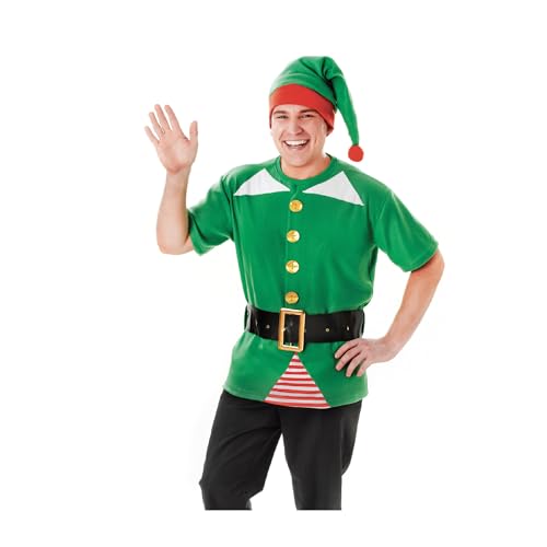 Bristol Novelty AC861 Kleiner Weihnachtskobold Kostüm, 44 Zoll, Mehrfarbig von Bristol Novelty