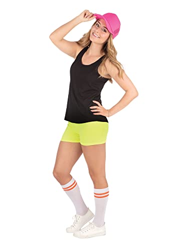 Bristol Novelty AF141 Neongelbe Hotpants (Größe M), Unisex Adult, Gelb von Rubie's