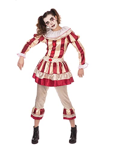Bristol Novelty AF177L Carnevil-Clown, für Damen, Größe L, Women, Gestreift, Beige, Red Bristol Novelty AF177L Carnevil-Clown, für Damen, Größe L, Women, Gestreift, Beige, Red von Bristol Novelty