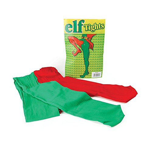 Bristol Novelty BA043 Elfe Strumpfhose, Grün/Rot von Bristol Novelty