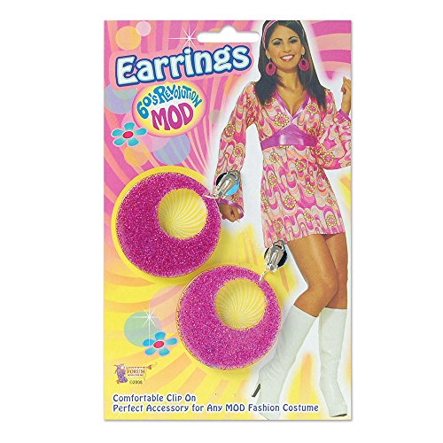 Bristol Novelty BA1084 Glitzernde Ohrringe, Rosa Bristol Novelty BA1084 Glitzernde Ohrringe, Rosa von Bristol Novelty