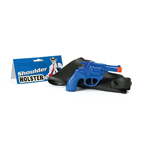 Bristol Novelty BA312 Gangster Holster und Pistole, Blau, unisex-erwachsene, Einheitsgröße von Bristol Novelty